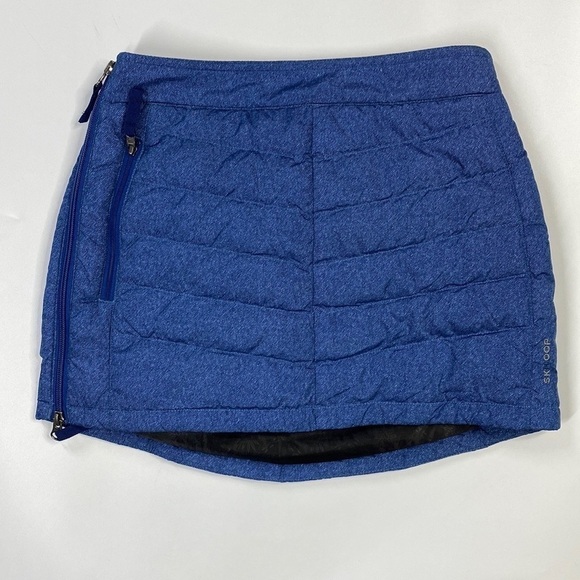 Skhoop Down Puffer Blue Mini Skirt Size XS - Picture 1 of 9